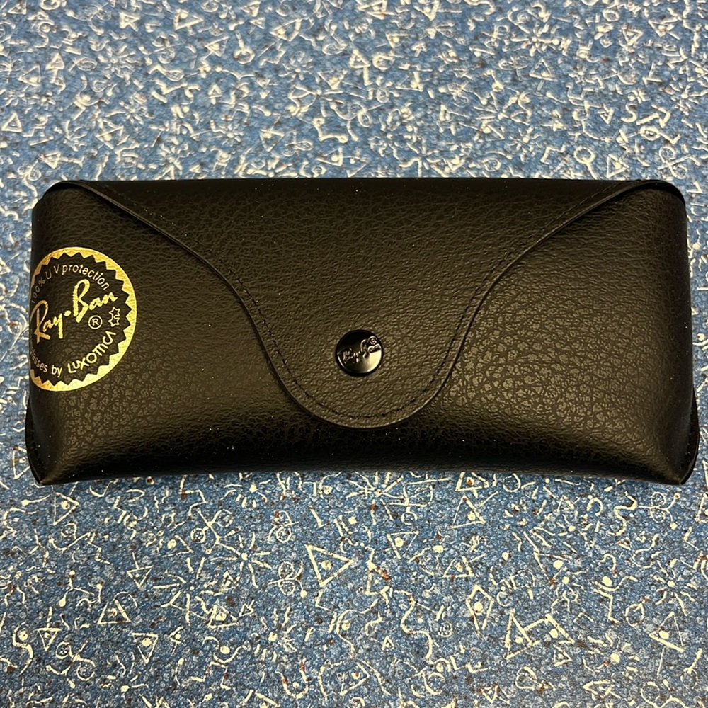 Authentic Ray Ban leather sunglass and eyeglass case